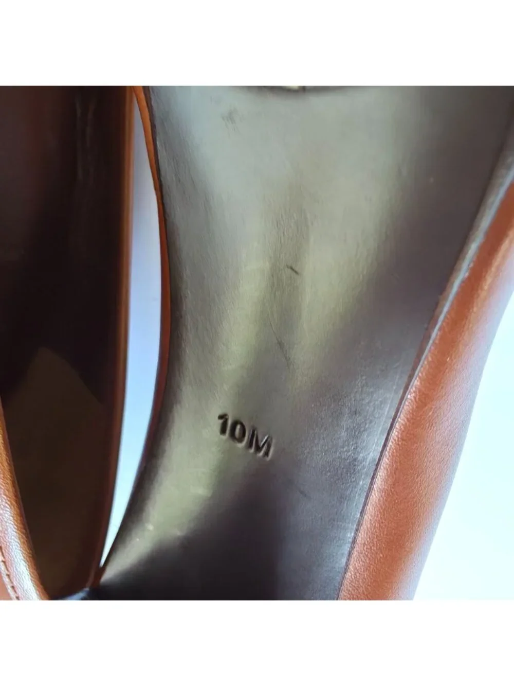 Tory Burch Brown Leather Logo Medallion Round Toe High Heel Pumps Old Money 10M